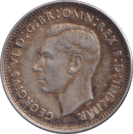 1945 SILVER SIXPENCE AUSTRALIA - SILVER WORLD COINS - Cambridgeshire Coins
