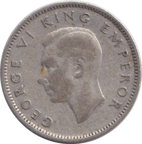 1945 SILVER SIXPENCE NEW ZEALAND - SILVER WORLD COINS - Cambridgeshire Coins