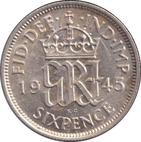 1945 SIXPENCE ( AUNC ) - SIXPENCE - Cambridgeshire Coins