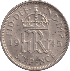 1945 SIXPENCE ( AUNC ) - SIXPENCE - Cambridgeshire Coins