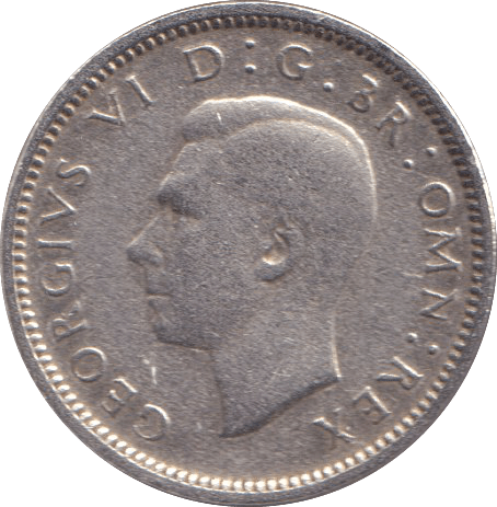 1945 SIXPENCE ( EF ) - SIXPENCE - Cambridgeshire Coins