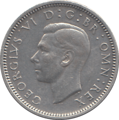 1945 SIXPENCE ( EF ) - WORLD COINS - Cambridgeshire Coins