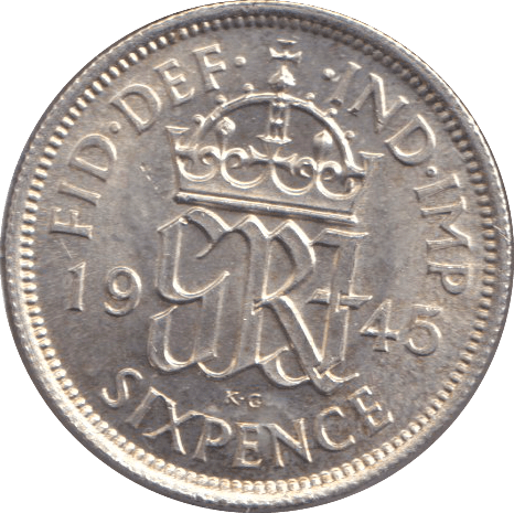 1945 SIXPENCE ( UNC ) - SIXPENCE - Cambridgeshire Coins