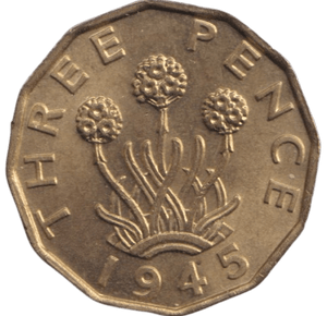 1945 THREEPENCE ( BU ) - THREEPENCE - Cambridgeshire Coins