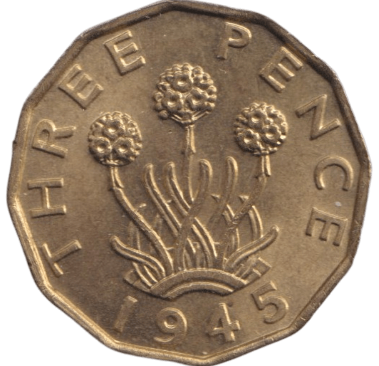 1945 THREEPENCE ( BU ) - THREEPENCE - Cambridgeshire Coins