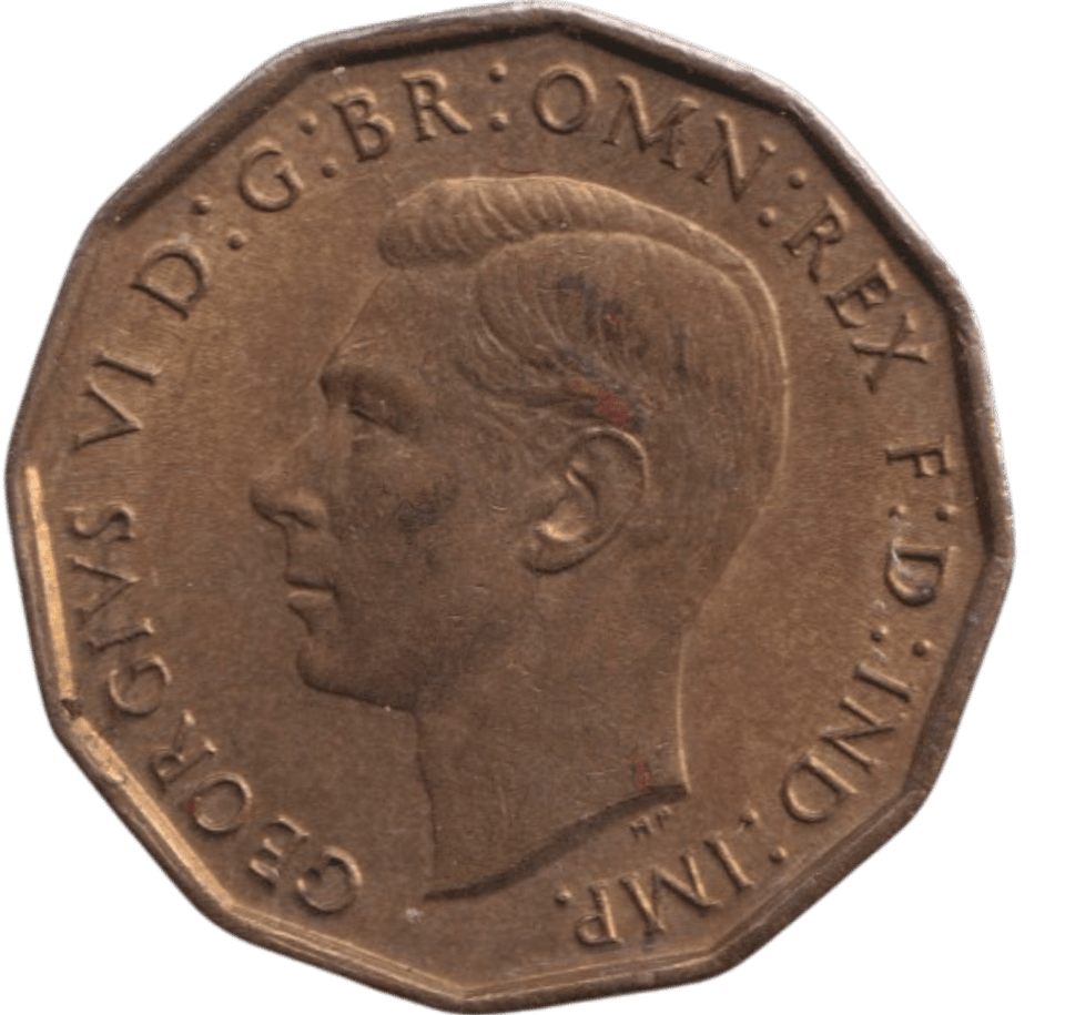 1945 THREEPENCE ( EF ) - THREEPENCE - Cambridgeshire Coins