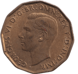 1945 THREEPENCE ( EF ) - THREEPENCE - Cambridgeshire Coins