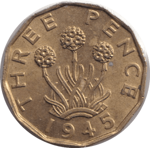 1945 THREEPENCE ( UNC ) - THREEPENCE - Cambridgeshire Coins