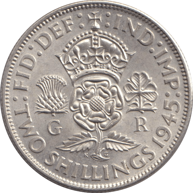 1945 TWO SHILLINGS ( UNC ) - TWO SHILLINGS - Cambridgeshire Coins