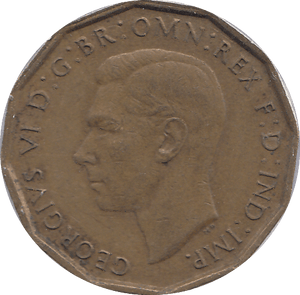 1946 BRASS THREEPENCE ( EF ) KD - THREEPENCE - Cambridgeshire Coins