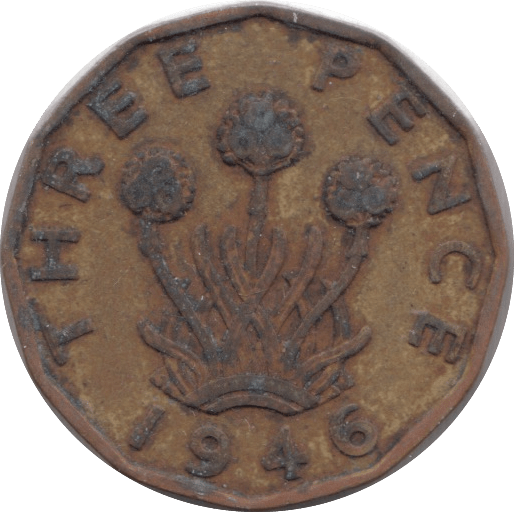 1946 BRASS THREEPENCE ( FAIR ) - THREEPENCE - Cambridgeshire Coins