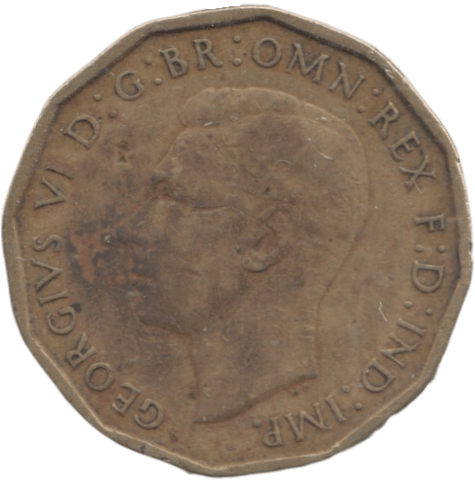 1946 BRASS THREEPENCE ( FINE ) - THREEPENCE - Cambridgeshire Coins
