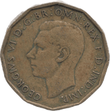 1946 BRASS THREEPENCE ( GF ) - THREEPENCE - Cambridgeshire Coins