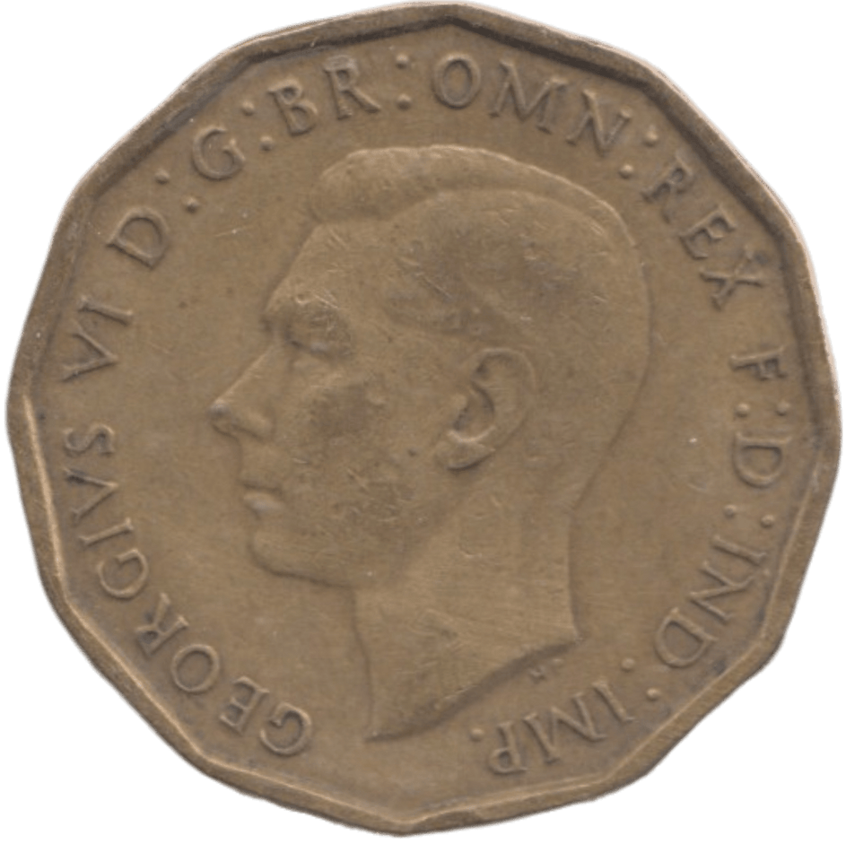1946 BRASS THREEPENCE ( GF ) - THREEPENCE - Cambridgeshire Coins