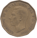 1946 BRASS THREEPENCE ( GF ) - THREEPENCE - Cambridgeshire Coins