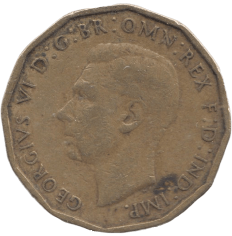 1946 BRASS THREEPENCE ( GF ) - THREEPENCE - Cambridgeshire Coins