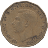 1946 BRASS THREEPENCE ( GF ) - THREEPENCE - Cambridgeshire Coins