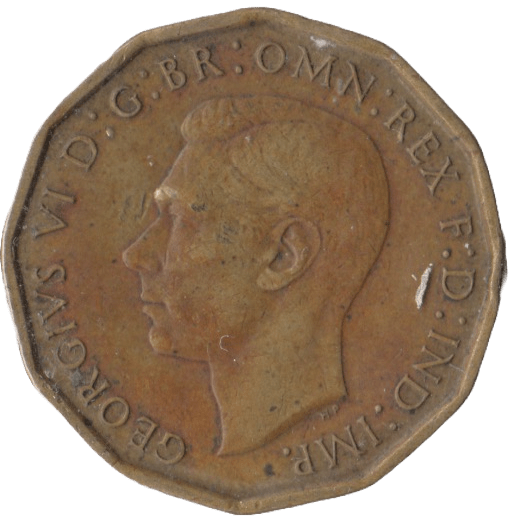 1946 BRASS THREEPENCE ( VF ) - Threepence - Cambridgeshire Coins