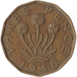 1946 BRASS THREEPENCE ( VF ) - Threepence - Cambridgeshire Coins