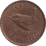 1946 FARTHING ( AUNC ) - FARTHING - Cambridgeshire Coins