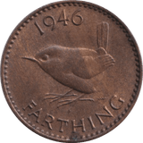 1946 FARTHING ( UNC ) - FARTHING - Cambridgeshire Coins