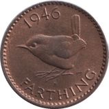 1946 FARTHING ( UNC ) - FARTHING - Cambridgeshire Coins