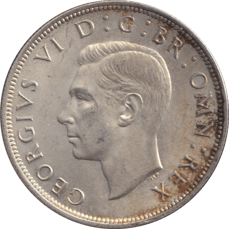 1946 HALF CROWN ( AUNC ) - HALF FARTHING - Cambridgeshire Coins