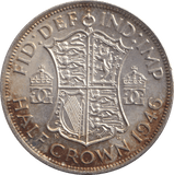1946 HALF CROWN ( AUNC ) - HALF FARTHING - Cambridgeshire Coins