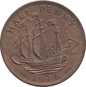 1946 HALF PENNY ( UNC ) - HALFPENNY - Cambridgeshire Coins