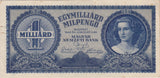 1946 MAGYAR NEMZETI BANK ONE BILLION PENGO BANKNOTE REF 106 - World Banknotes - Cambridgeshire Coins