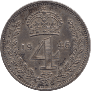 1946 MAUNDY FOURPENCE ( UNC ) - MAUNDY FOURPENCE - Cambridgeshire Coins