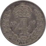 1946 MAUNDY FOURPENCE ( UNC ) - MAUNDY FOURPENCE - Cambridgeshire Coins