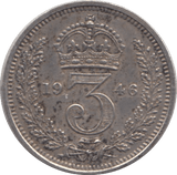 1946 MAUNDY THREEPENCE ( UNC ) - MAUNDY THREEPENCE - Cambridgeshire Coins