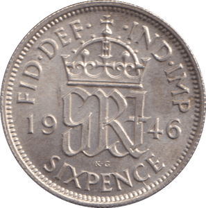1946 SIXPENCE ( AUNC ) - SIXPENCE - Cambridgeshire Coins