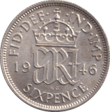 1946 SIXPENCE ( AUNC ) - SIXPENCE - Cambridgeshire Coins