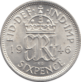 1946 SIXPENCE ( AUNC ) - WORLD COINS - Cambridgeshire Coins