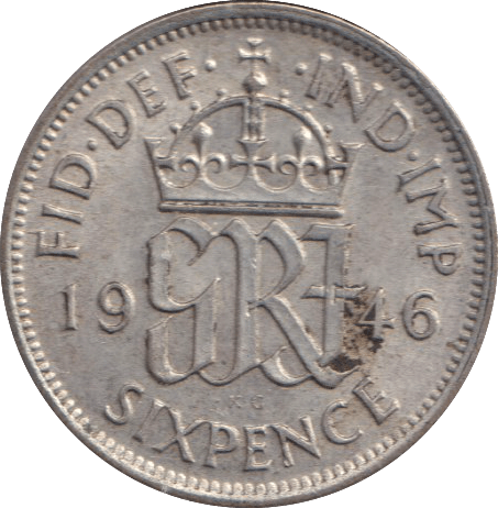 1946 SIXPENCE ( EF ) - SIXPENCE - Cambridgeshire Coins