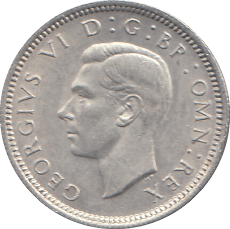 1946 SIXPENCE (EF) - WORLD COINS - Cambridgeshire Coins