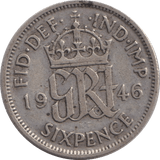 1946 SIXPENCE ( FINE ) - SIXPENCE - Cambridgeshire Coins