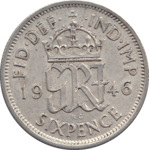 1946 SIXPENCE ( GF ) - WORLD COINS - Cambridgeshire Coins