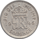 1946 SIXPENCE ( GF ) - WORLD COINS - Cambridgeshire Coins
