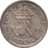 1946 SIXPENCE ( UNC ) - SIXPENCE - Cambridgeshire Coins