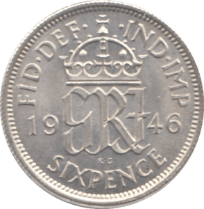 1946 SIXPENCE ( UNC ) - Sixpence - Cambridgeshire Coins