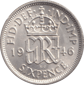 1946 SIXPENCE ( UNC ) - SIXPENCE - Cambridgeshire Coins