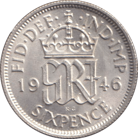 1946 SIXPENCE ( UNC ) - SIXPENCE - Cambridgeshire Coins