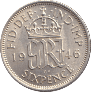 1946 SIXPENCE ( UNC ) - SIXPENCE - Cambridgeshire Coins