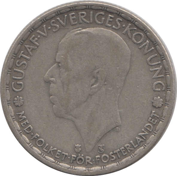 1946 SWEDEN ONE KRONER - WORLD COINS - Cambridgeshire Coins