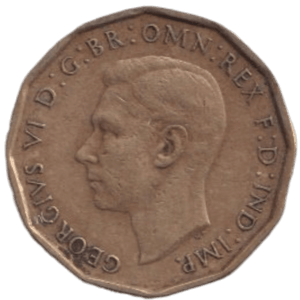 1946 THREE PENCE ( FINE ) REF-11 - THREEPENCE - Cambridgeshire Coins