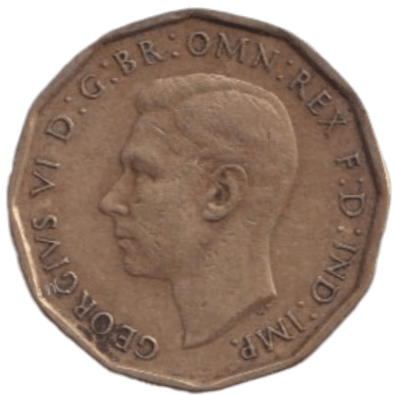 1946 THREE PENCE ( FINE ) REF-11 - THREEPENCE - Cambridgeshire Coins