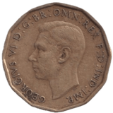 1946 THREE PENCE ( FINE ) REF-11 - THREEPENCE - Cambridgeshire Coins